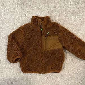 H&M Toddler Boy Brown Sherpa Jacket size 3T/4T